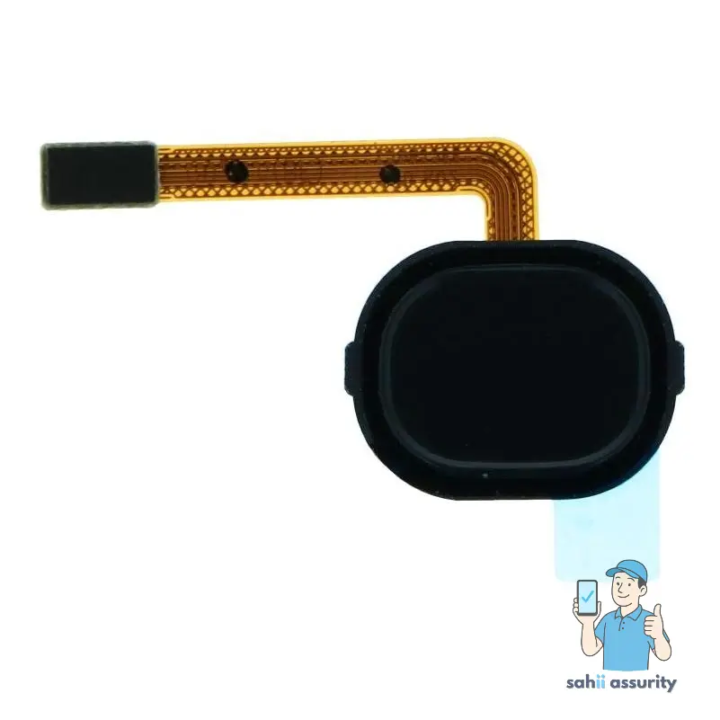 Fingerprint Sensor with Flex Cable for Samsung Galaxy A30 Black thumbnail